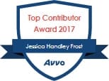Avvo Top Contributor Award 2017 Jessica Handley Frost